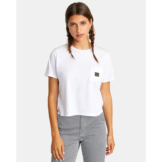 RVCA Γυναικεία κοντομάνικη μπλούζα Recession Vanagain - T-Shirt For Women